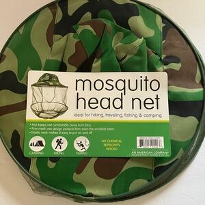 Camouflage‎ Mosquito Head Net for Outdoor Activities 12” Diameter New